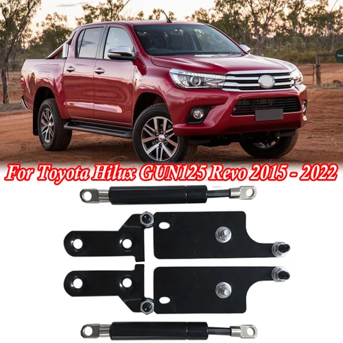 Imagen 2 del producto Barra de soporte de desaceleración para puerta trasera de coche, barra de puntal de elevación, amortiguador de Gas, juego para Toyota Hilux GUN125 Revo 2015-2021