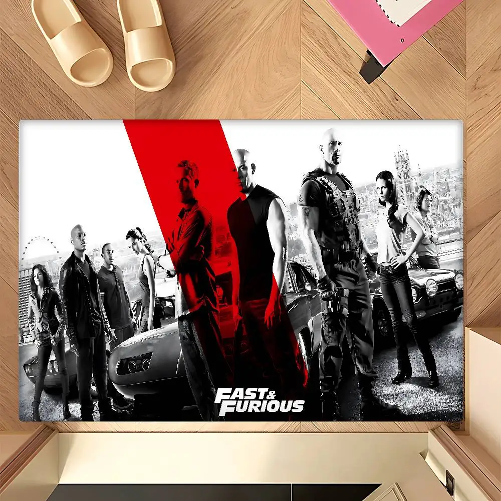 

Классический фильм F-Fast и Furious напольный коврик в скандинавском стиле, домашний коврик для ванной комнаты, туалета, коврик для спальни, отеля, декоративный коврик