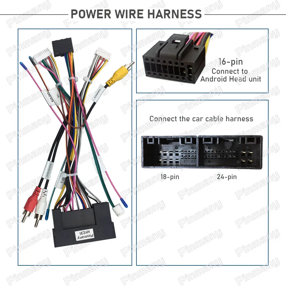 Car Stereo Wire Harness CANBus SPDIF Amplifier Adapter for Hyundai Azera Grandeur Elantra Sonata IX45 KIA Cadenza Optima Sorento