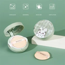 MANSLY Air Cushion Repair Concealer Cream Full Coverage Moisturizing Oil Coutrol Lasting Waterproof Breathable fine powder