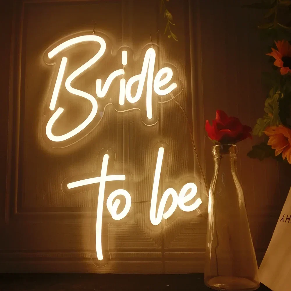 Custom Led Wedding/Happy Birthday Bride to Be Led Neon Sign Light for Wedding Party Bar Indoor Outdoor Decorative luminária조명