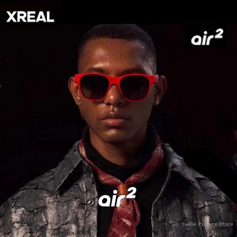 نظارات XREAL Air 2 الذكية AR مع شاشة Micro OLED محمولة 130 بوصة شاشة عملاقة خفيفة الوزن للغاية