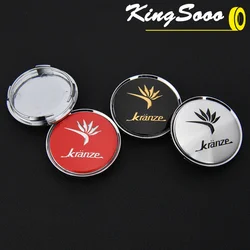 4PCS Wheel Cap 63mm OD / 58mm Clip KRANZE Emblem Sticker Rim Caps Wheel Center Hub Cap Black & Silver