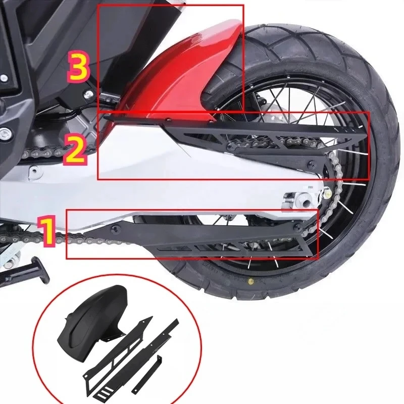 Motorcycle Hind Wheel Fender chain cover mudguard rear soil removal wheel mudguard For HONDA XADV 750 X-ADV750 2017-2024