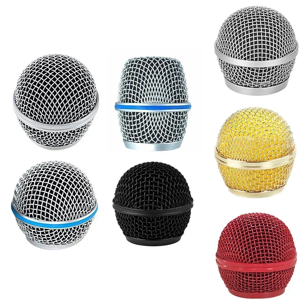 Microphone Grill Head Steel Replacement For 58A Microphone For Shure Beta Microphone Mesh Head DIY Parts