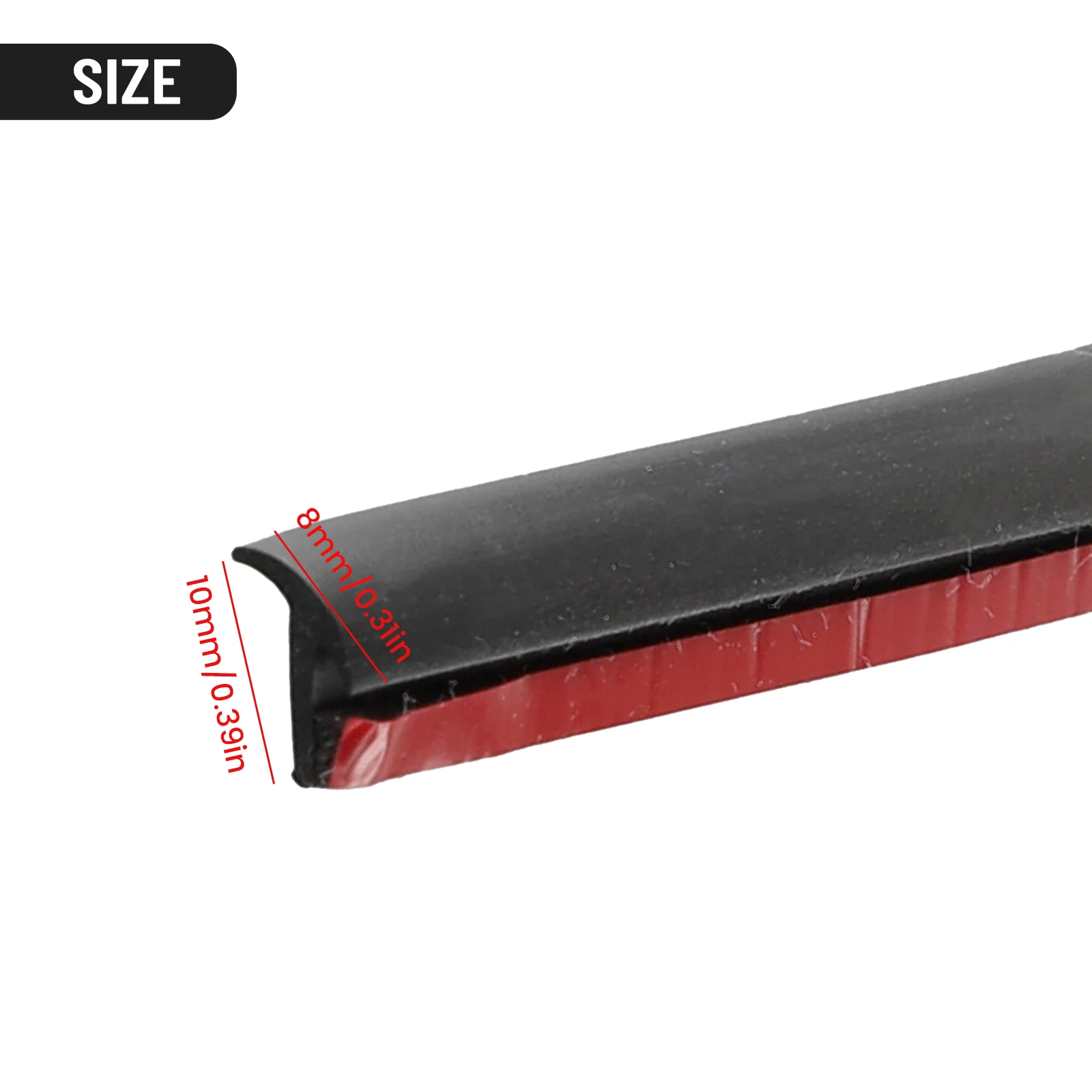 รถเอียงซีลแถบ T-รูป Trim Strip Trim Strip Weatherproof EDGE Trim 2M 8*10 มม.อุปกรณ์เสริมยาง EPDM สีดํา