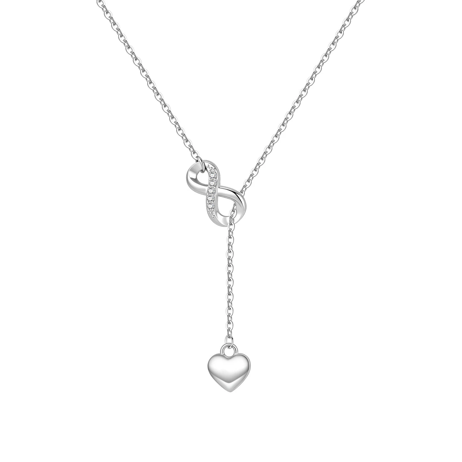 Orstarry 925 Sterling Silver Infinite And Eternal Love Necklace Pendant Necklace for Women Birthday Gifts Fashion Fine Jewelry