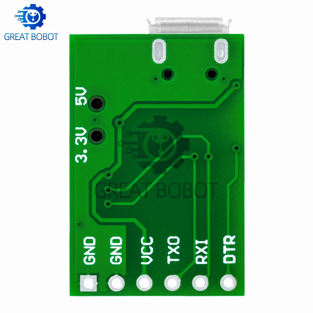 1PC CH340G USB-TTL Serial Adapter Dual 3.3V 5V Power Output Pro Mini Programmer Debug Board