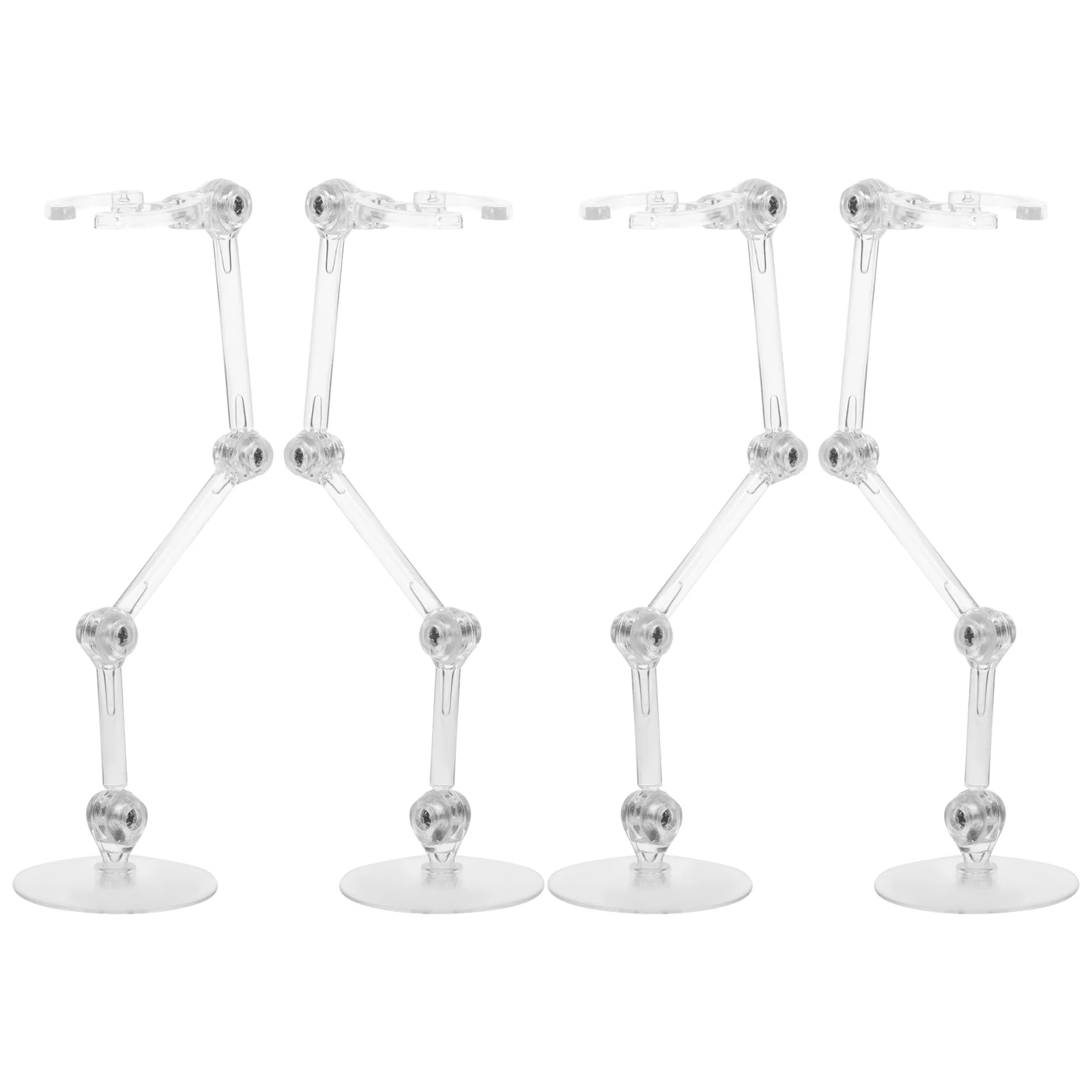 

4 Pcs Action Figure Stand Monitor Stands Model Desktop Displaying Rack Figures Base Adjustable Plastic