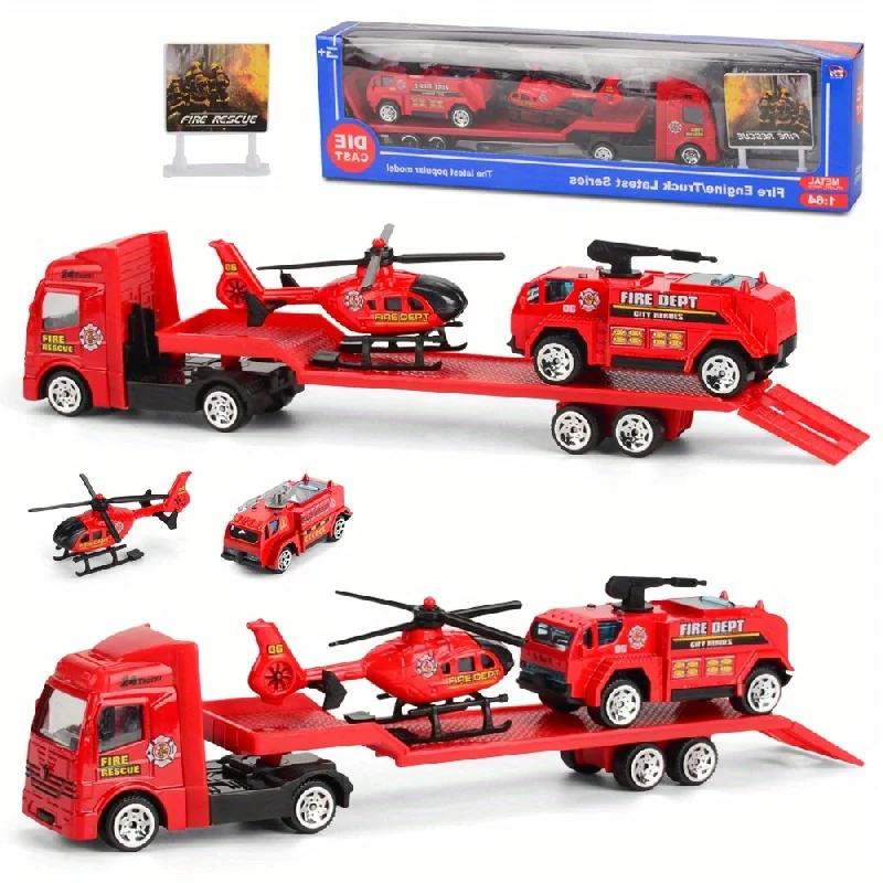 1:64 Mini Alloy Car Engineering Vehicle Set Toy Model for Kids