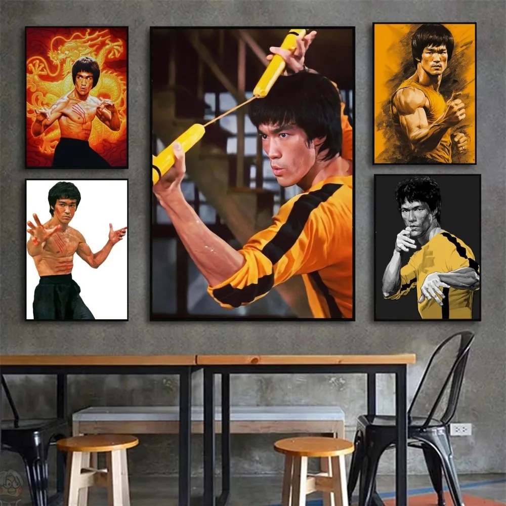 B-Bruce L-Lee Poster Wall Art Home Decor Room Decor Digital Painting Living Room Restaurant Kitchen Art