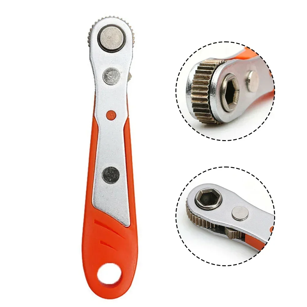 Mini Ratchet Wrench 1/4 Inch Drive Socket Screwdriver Bit Driver 36-Teeth Tools Not Easy To Wear Screw Disassembly Installation