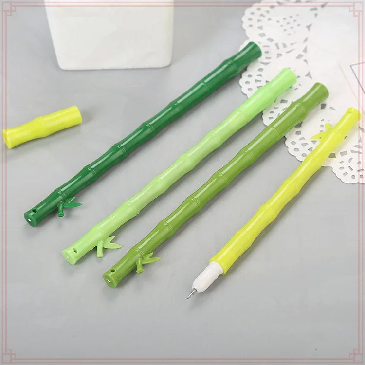 24 pcs Wholesale Eco-friendly and Attractive Bamboo Gel Pens - Perfect for School and Office Use