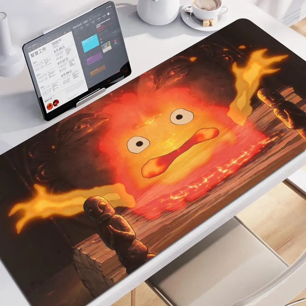 Mouse Pad Cartoon Gaming Accessories Mousepad Laptop Japan Anime H-Howls Moving C-Castle Desk Mouse Mat Kawaii HD Keyboard Pad