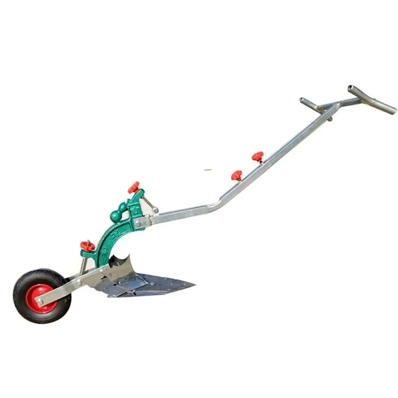 

【Best-selling】New Ditch Opener Plow Manual Hand-Plow Small Agricultural Machinery Micro-Tiller Hand-Held Ditch Plow Ridger Caste