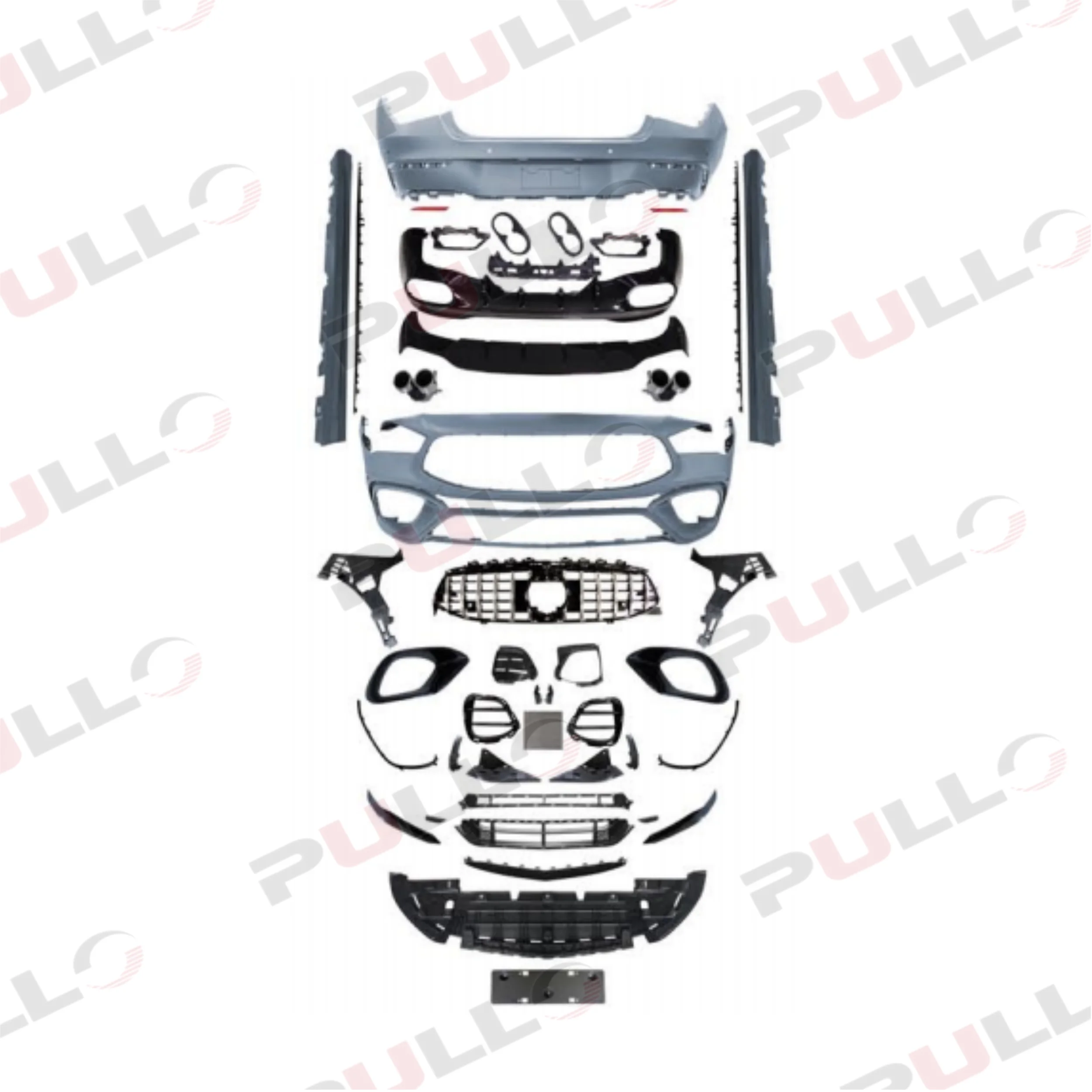 

STLFHigh Quality Body Kit for CLA Class W118 Upgrade to CLA 45s AMGs Model Include Front Bumper Assembly with Grille Rear Lip