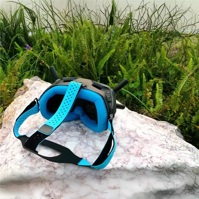 B31B Breathable Anti-Allergic Eye Pad Replacement for DJI FPV Goggles Faceplate Skin-Friendly Spandex Fabric Black