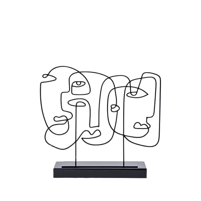 

Modern simple abstract face ornament art decoration