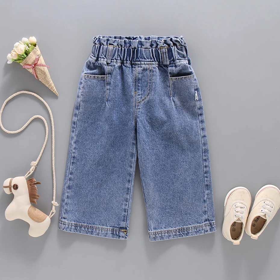 Jeans Girl Solid Color Jeans For Girls Spring Autumn Jeans For Children Casual Style Clothes For Girls