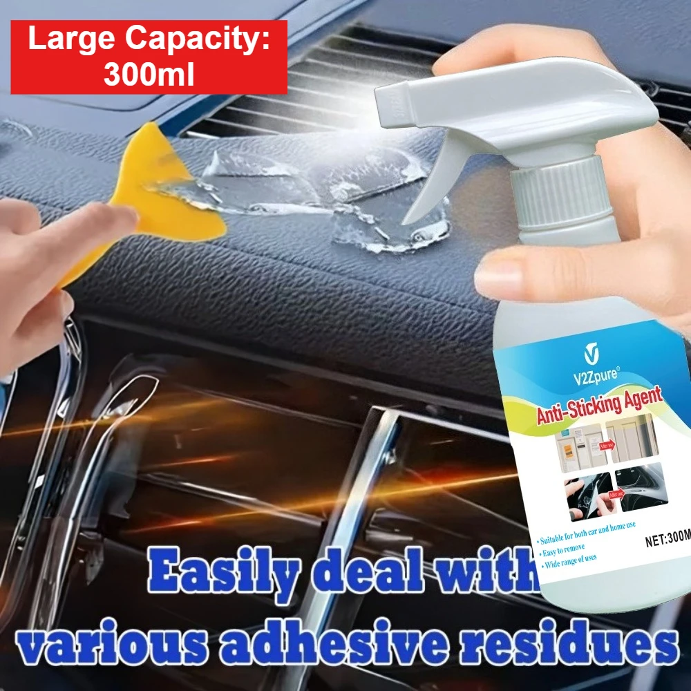 Anti-Sticking Glue Residue Remover, Degluing Deglue, Car Window Adhesive Remover Cleaning Spray for Window Decals, Glue, Labels
