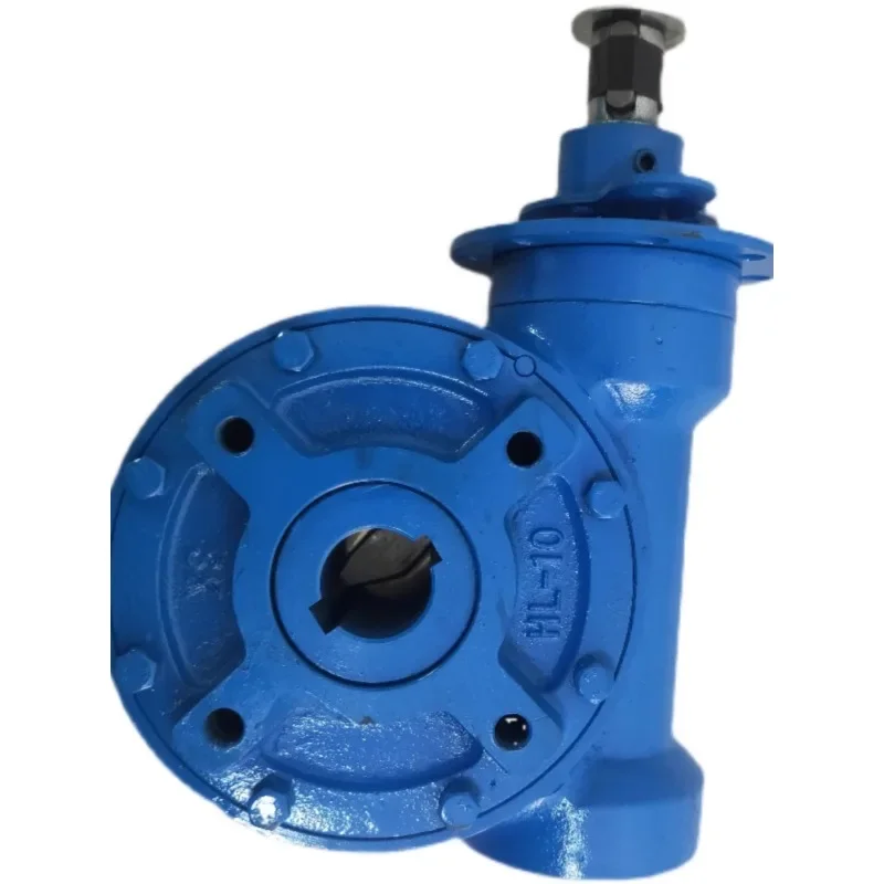 

Two stage electric butterfly valve transmission single stage turbine box cast steel with lock turbine head