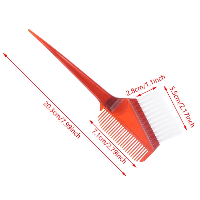 แปรงพลาสติกยาย้อมขน1ชิ้นแปรงสำหรับสีผมพร้อมหวีสีอุปกรณ์ตัดผมเครื่องมือจัดแต่งทรงผม