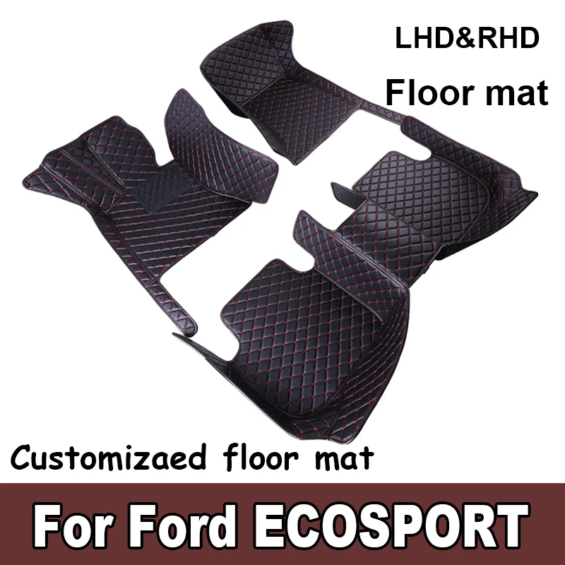 Custom 3D Full Coverage Car Floor Mats for Ford ECOSPORT 2018-2020 ESCORT 2021-2023 Equator Sport 2023 Interior Accessories