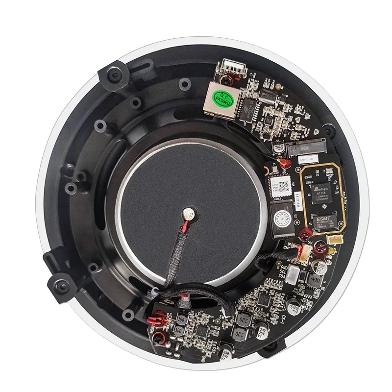 مكبر صوت منزلي لاسلكي للسقف مع مكبر للصوت Linkplay Airplay DLNA WiFi BT USB نظام صوت تشغيل متعدد الغرف