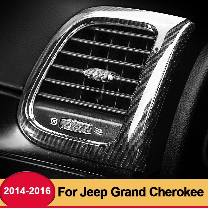 

For Jeep Grand Cherokee 2014 2015 2016 2017 2018 2019 Car Conditioner Air Outlet Decoration Cover Trims Car Styling Accessories