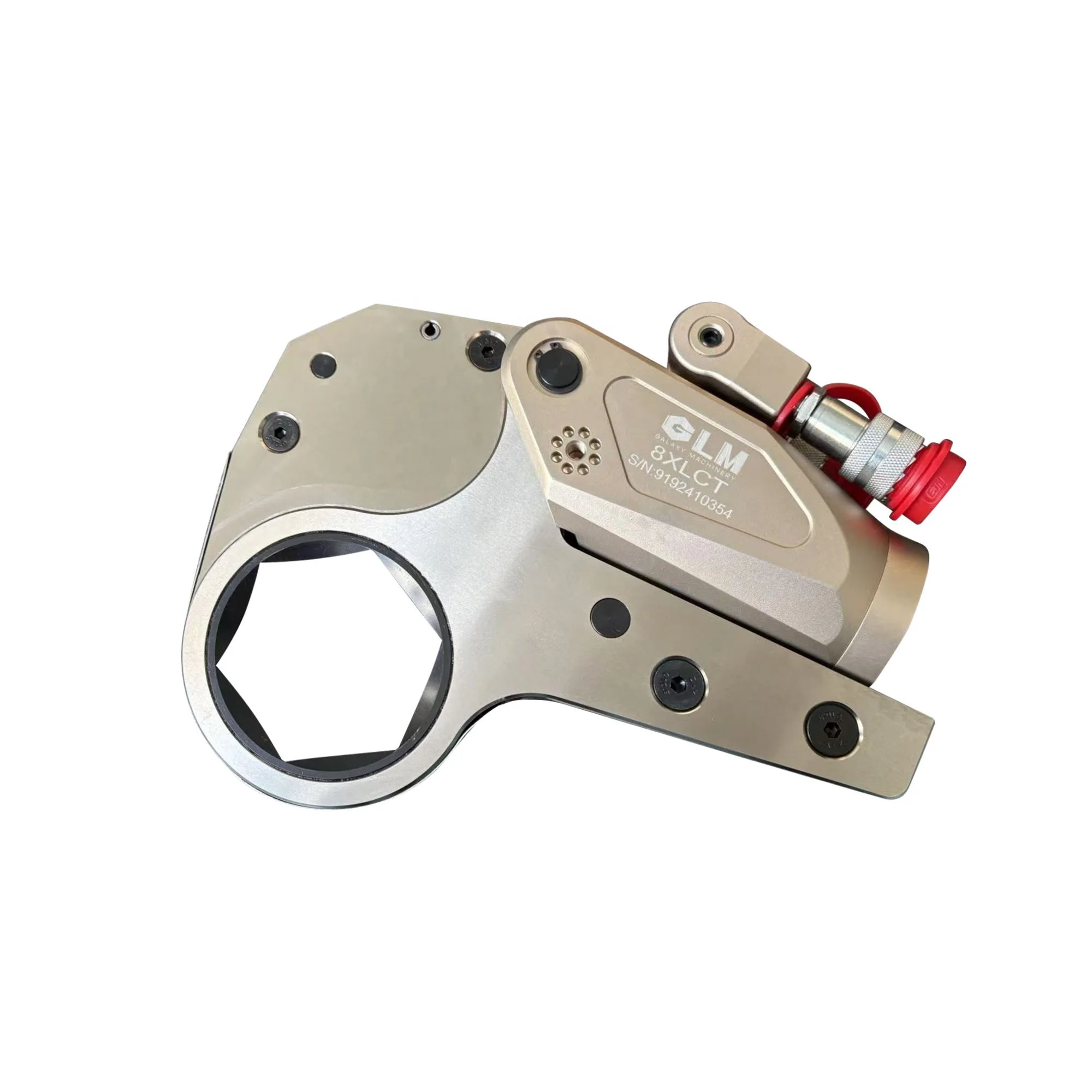 8- Heavy Duty 700bar 1094-10941N.m 41-95mm Hex with Reducer Low Profile Hexagon Hydraulic Torque Wrench