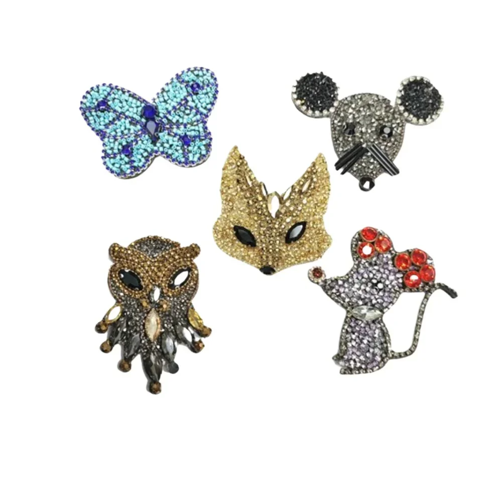 Viscose Animal Butterfly Mouse Avatar Cloth Sticker, Halloween Carnival Dance Costume Accessories Headgear Accessories