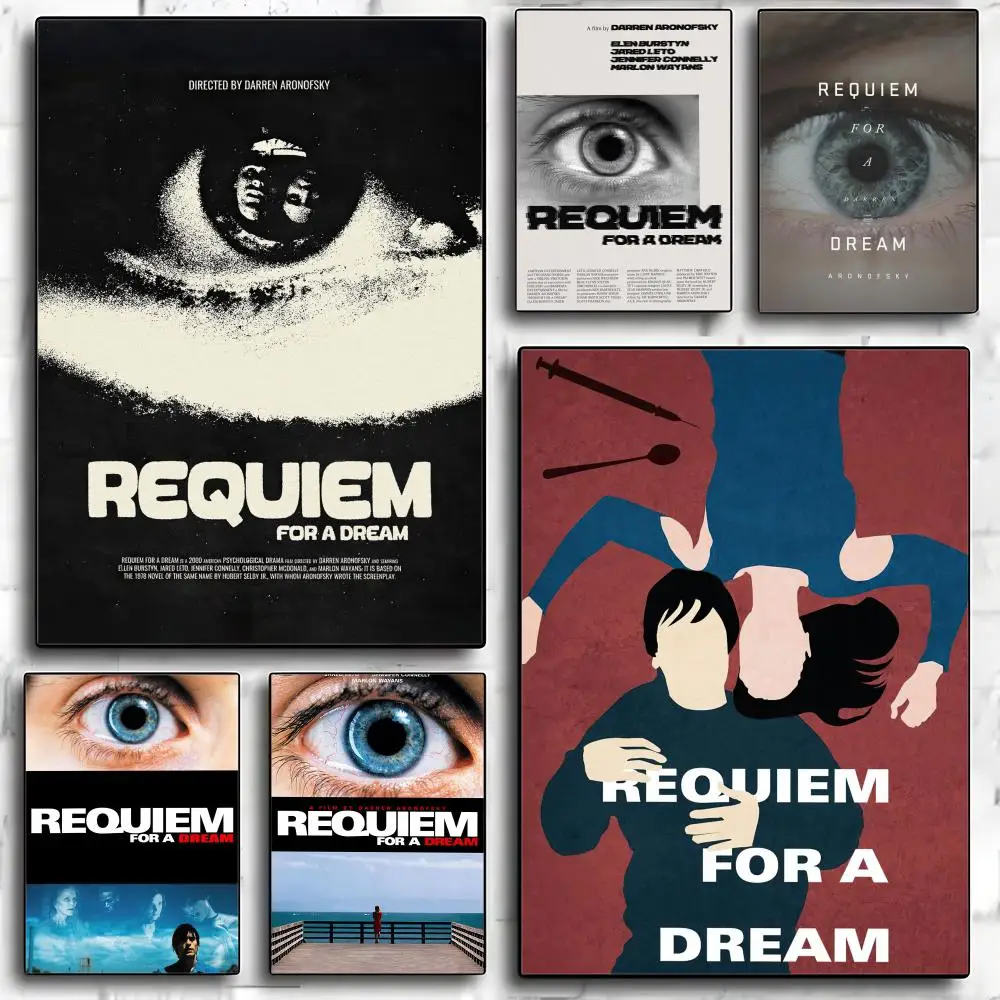 R-requiem for a D-dream Poster HD art sticky wall waterproof home living room bedroom bar aesthetic decoration