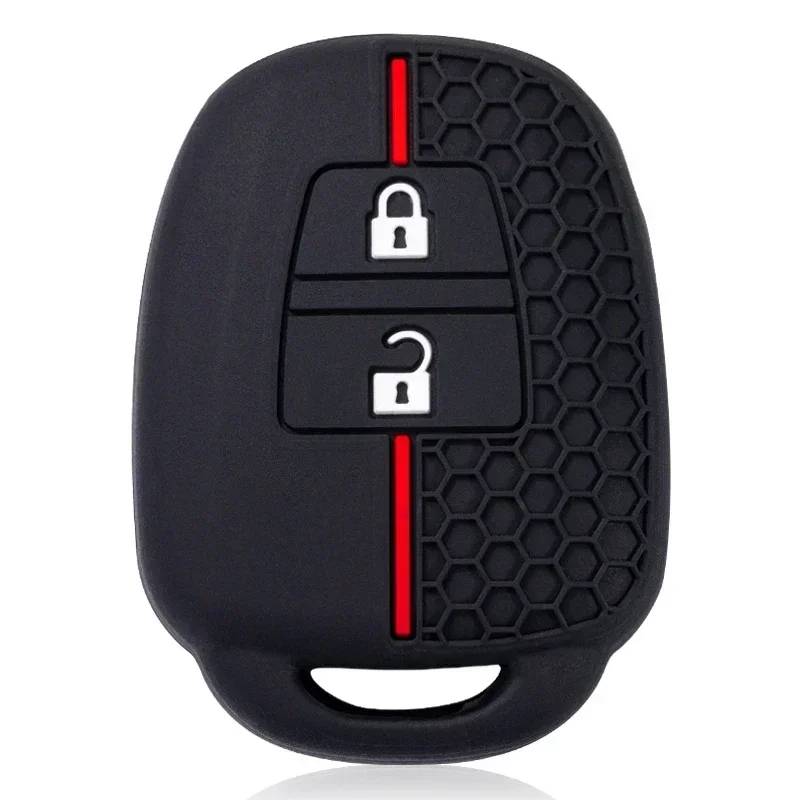 Silikon Auto Schlüssel Abdeckung Schlüsselbund Für Toyota Camry Corolla RAV4 Vios Prius C Highlander Remote Fall Halter Shell