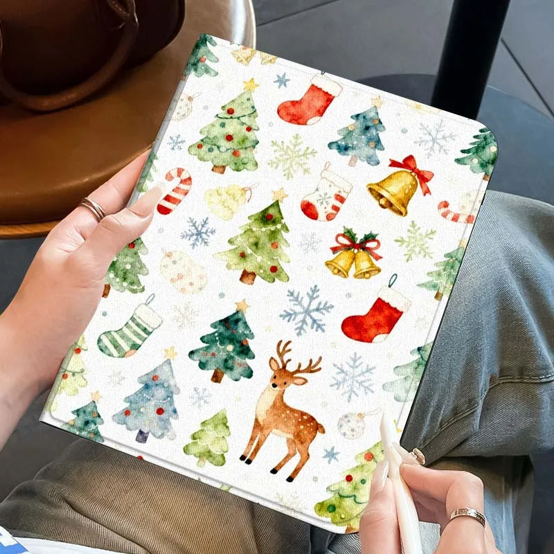 

Christmas Deer Design Tablet Case For Samsung Galaxy Tab A A7 A8 A9 A11 S6 S11 Lite Plus 10.1 10.4 10.5 Inch