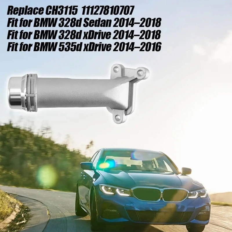 DIY Auto-Motorkühlrohr-Adapter 11127810707 Aluminium Passend für BMW 1 3 5 Serie X1 X3 X5 X6 Wasserschlauch-Verbinder Ersatz