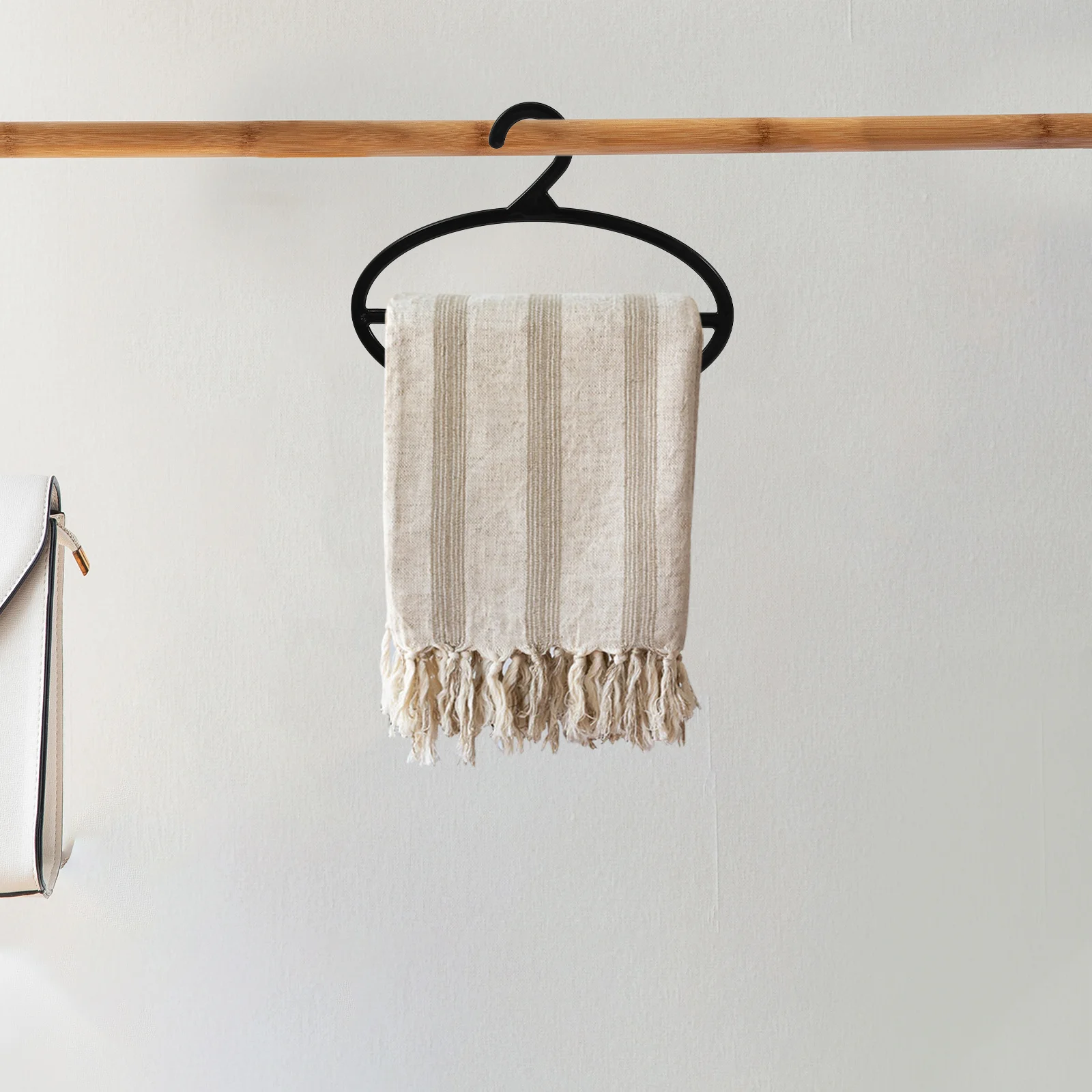 

10Pcs Rotating Scarf Rack Plastic Holder Multi-Functional Closet Organizer Space Saving Display Hanger for Scarves Ties Belts