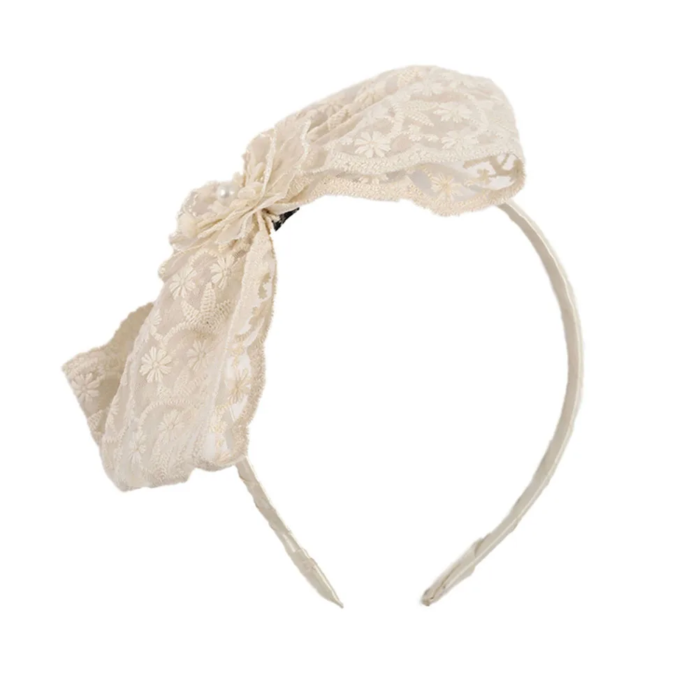 

Lace Bowknot Hair Hoops Kids Headdresses Party Costume Accessories Children Headband Decor Cosplay Masquerade Themed Event