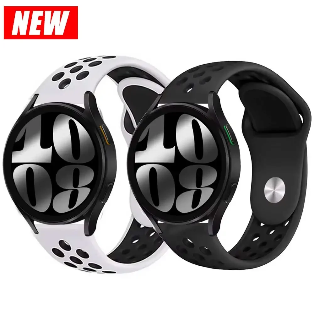 20mm 22mm Silicone Strap for Samsung Galaxy Watch 7 6 5 4 44 40mm 6Classic 43/47mm GearS3 Bracelet for Huawei 3 4Pro GT3/2e Band