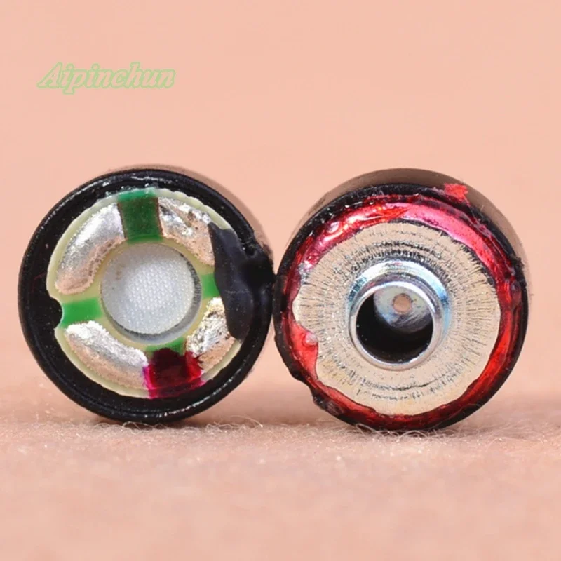 Aipinchun 1Pair 8mm 16ohm DIY Earphone Moving-Coil Headphone Replacement Part Speaker Unit Mega Bass AA0245
