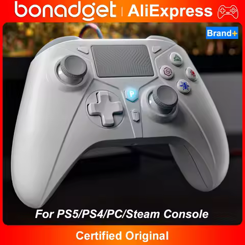 Wired Controller for PS5/4/PC Gamepad Game Remote Control Hall Effect Joystick Turbo Programmable Back Button Multi-Touch Pad