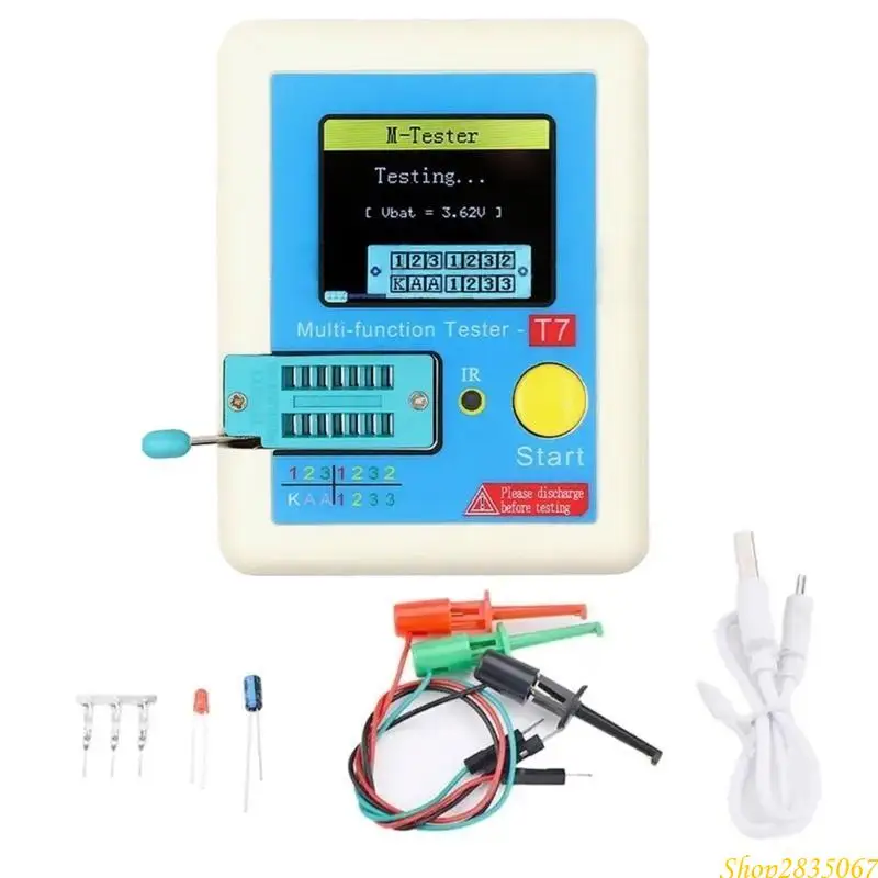 Small Transistors Identification Multimeter with Color Transistors Testing Solution for Diode Triode Capacitors Resistor 831F