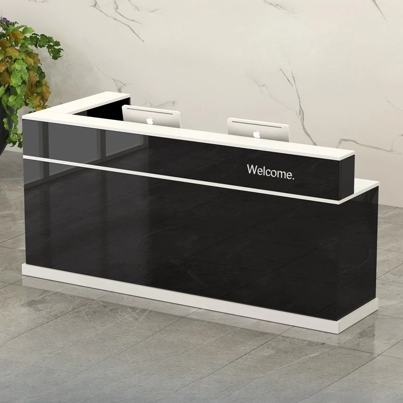 Luxury Modern Reception Desks Shop Beauty Long Company Bar Restaurant Reception Desks Hotel Mostrador De Tienda Lounge Furniture