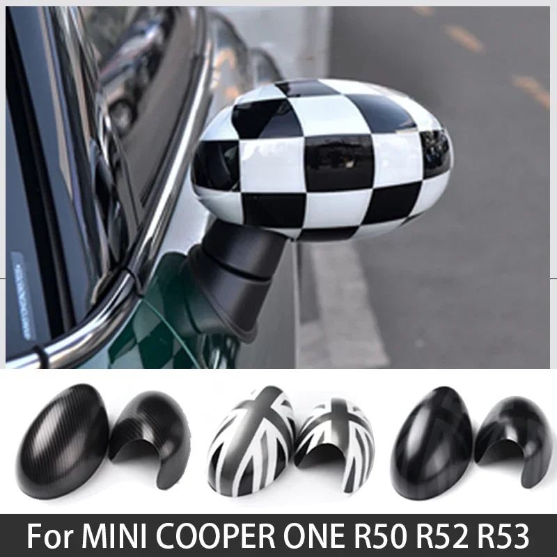 

Чехлы на автомобильные зеркала заднего вида для Mini One для Mini Cooper S для Mini R50 для Mini R53 R52, украшения, автоаксессуары