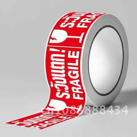 

250Pcs/Roll 25mmX45mm Delicate Stickers Care Handle Thank You Warning Labels For Goods Decoration