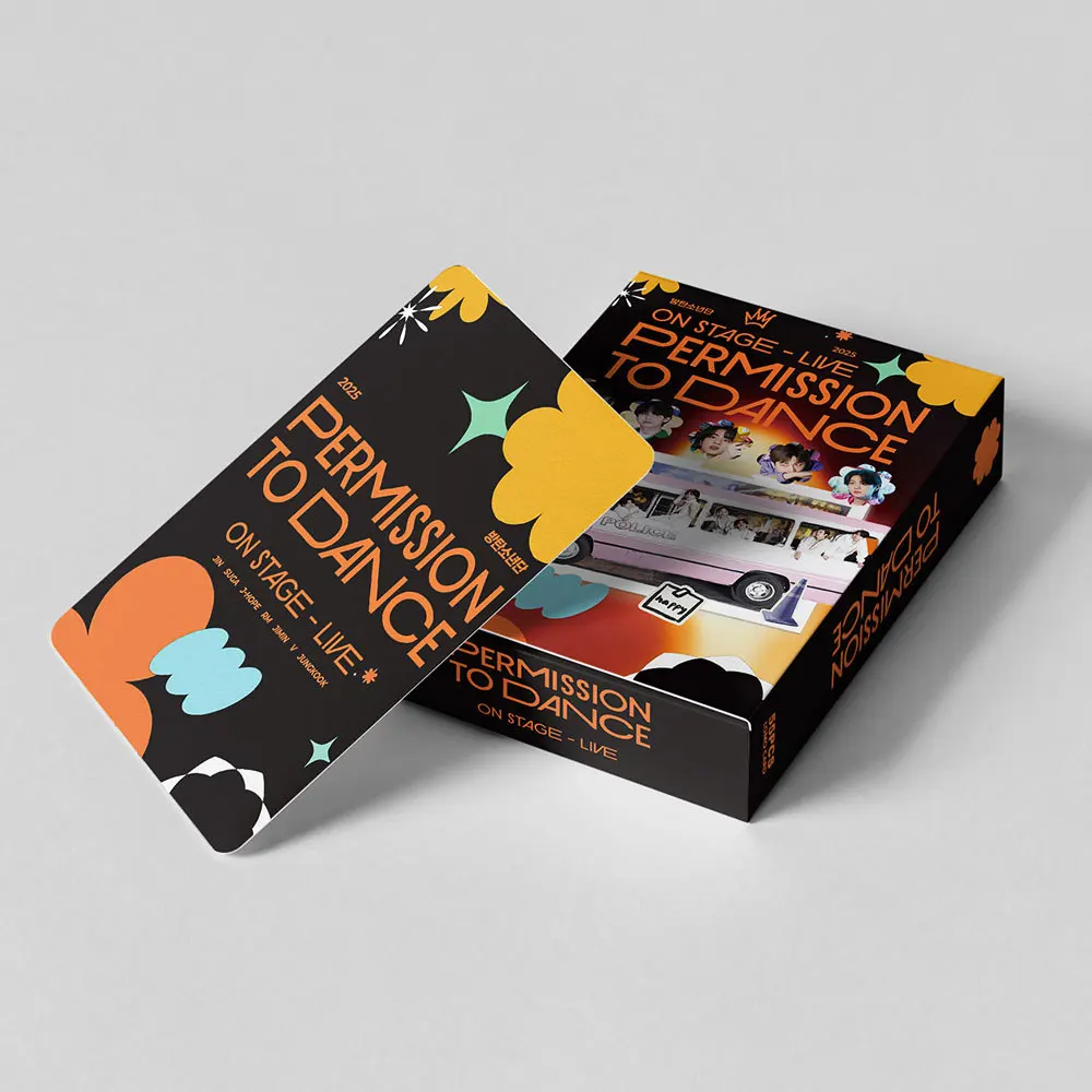 55 K-pop Boy Group Mini Cards PERMISSION TO DANCE LOMO Cards High-Definition Photo Collectible Cards