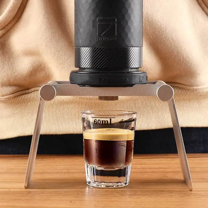 1Z Portable Hand Press Coffee Machine Italian Mini Hand Filter Cup Foldable Aluminum Bracket Coffee Maker espresso maker