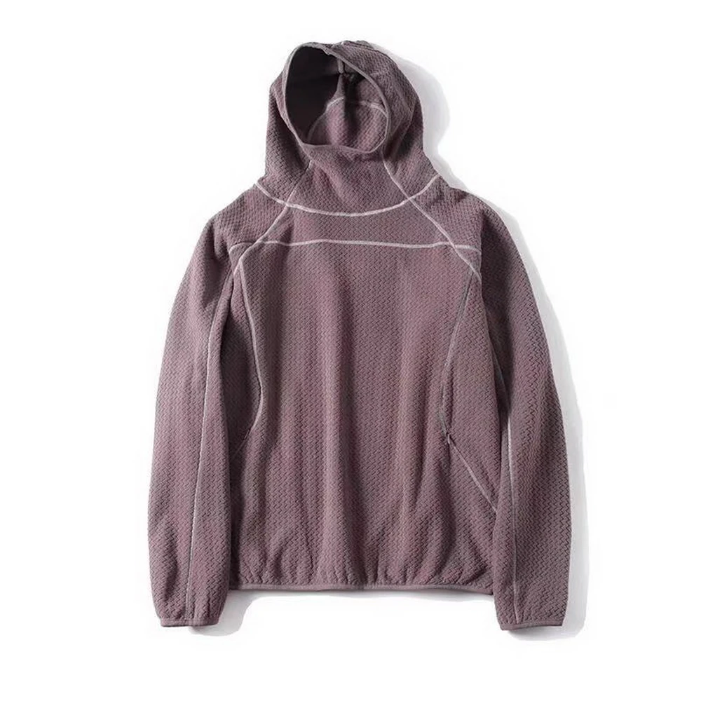 

Velvet Hooded Sweatshirt 2026 Winter Spring Lightweight Ultra-Light Warm Hoodie Unisex Solid Color Thickened Hoodie