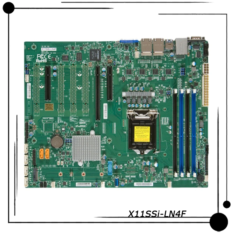 

X11SSi-LN4F для Supermicro Single C236, четыре гигабитная сетевая серверная материнская плата NAS с одним разъемом LGA-1151