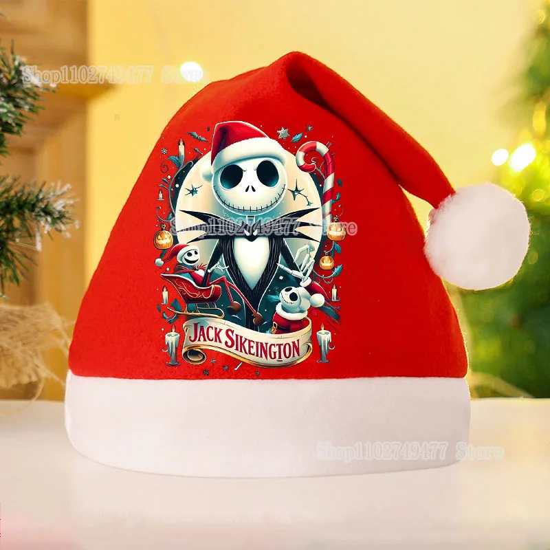 Disney The Nightmare Before Christmas Hat Festival Atmosphere Cartoon Cap Decoration Child Adult Santa Claus Dress up Xmas Party