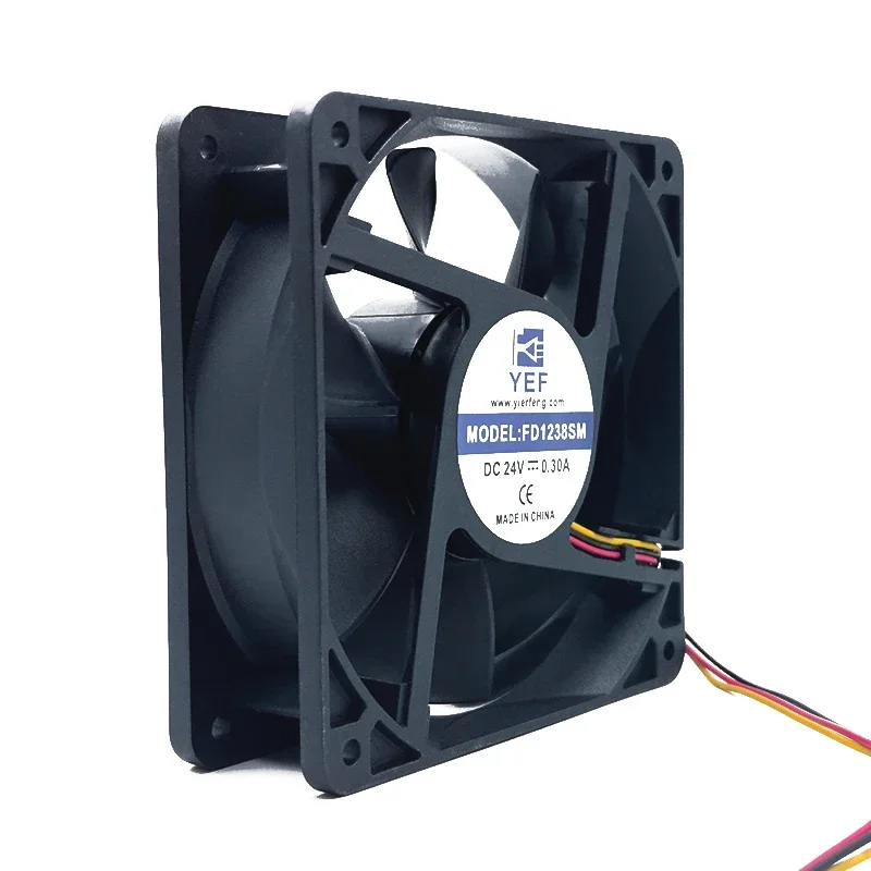 P 120*120*38MM YEF Fan FD1238SM DC24V 0.30A 12cm Chassis Inverter Dual Ball Cooling Fan